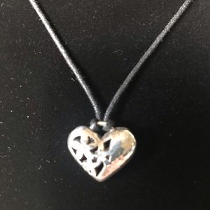 ❤️ Brighton Necklace Petite Heart on Black Cord